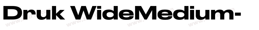 Druk WideMedium字体转换